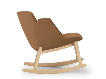 HIVE - Rocking fabric easy chair with armrests by True Design - view 2